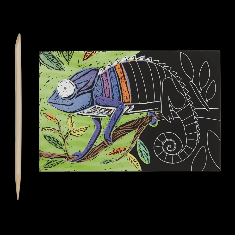 Ooly Scratch & Scribble Mini Scratch Art Kit - Jungle Fun