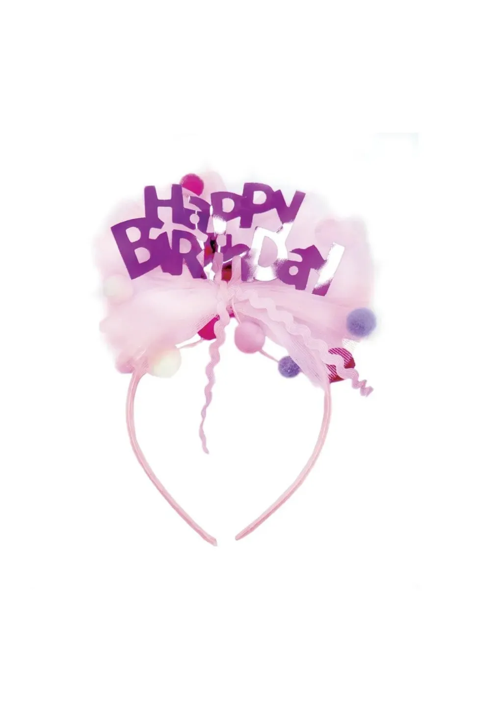 Great Pretenders Headband: Happy Birthday Puff