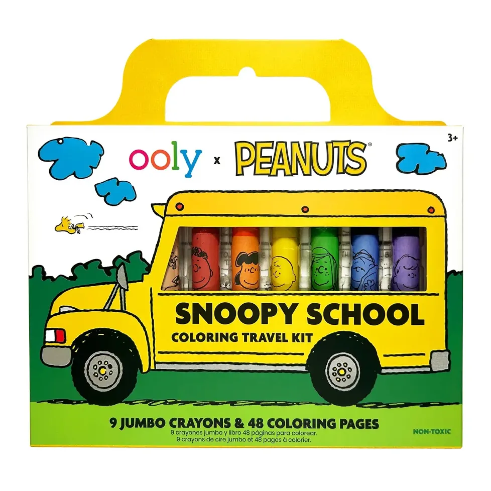 Ooly® x Peanuts®: Snoopy School Coloring Travel Kit