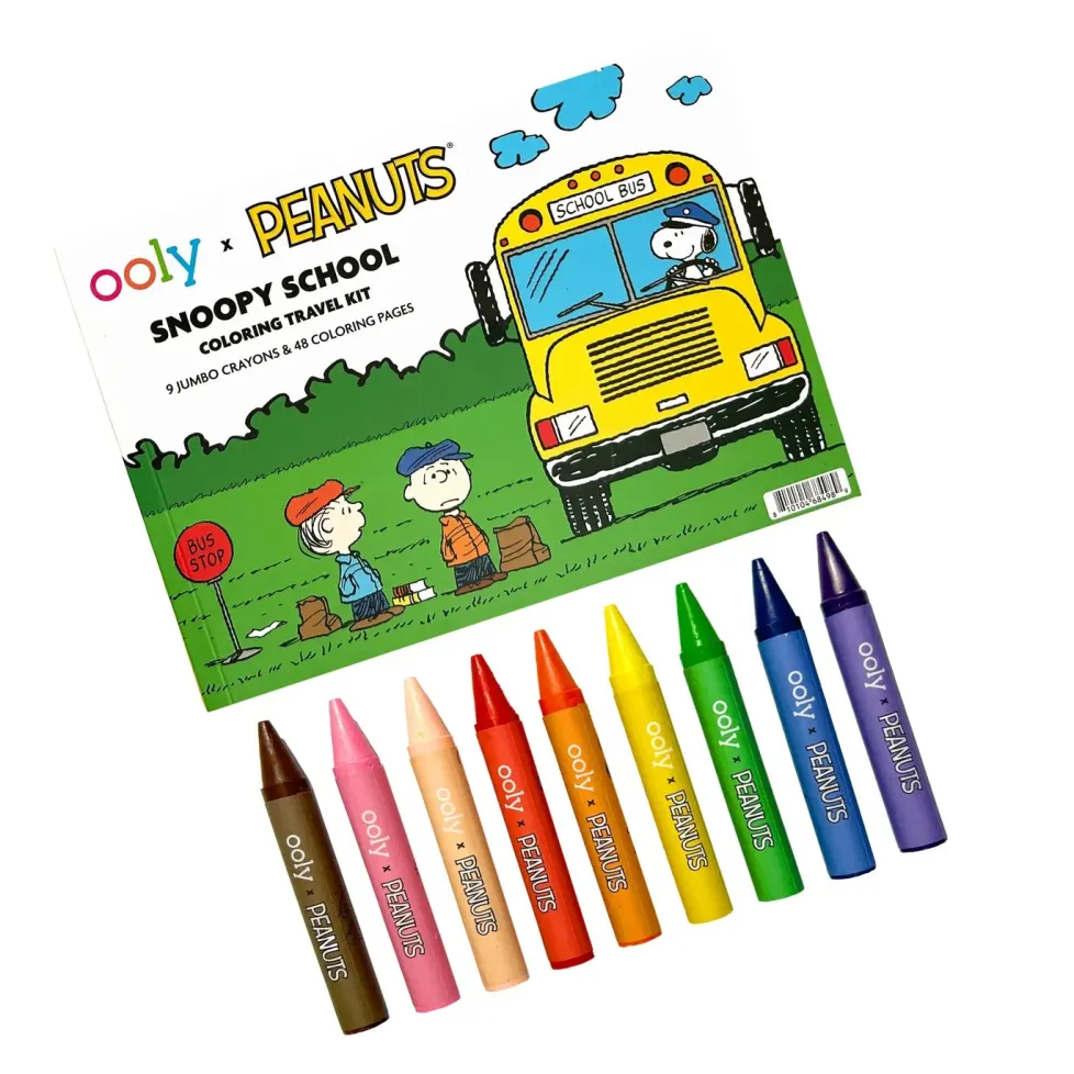 Ooly® x Peanuts®: Snoopy School Coloring Travel Kit