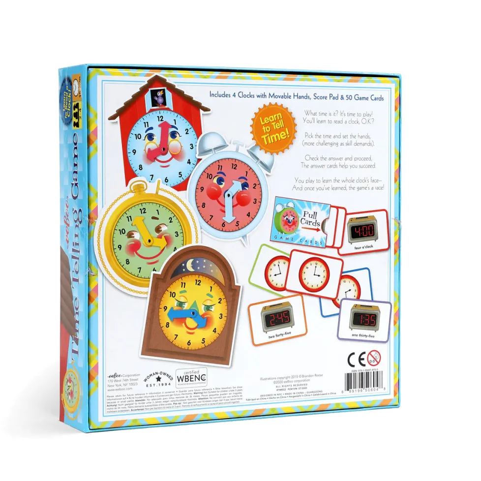eeBoo Time Telling Game