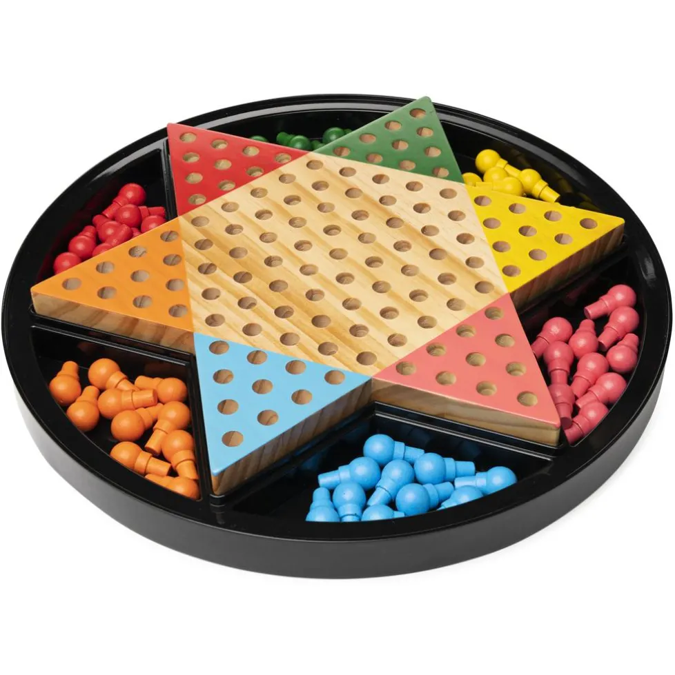 Cardinal Games Deluxe Wooden Chinese Checkers Set