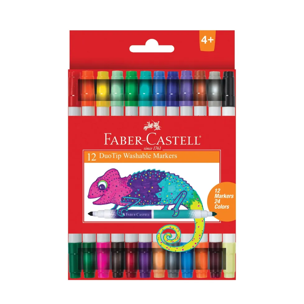 Faber-Castell 12 ct Duo Tip Washable Markers