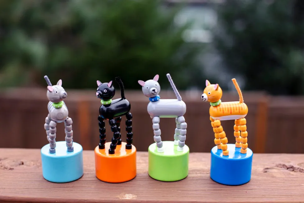 Jack Rabbit Creations Kitty Push Puppets (1 randomly selected)