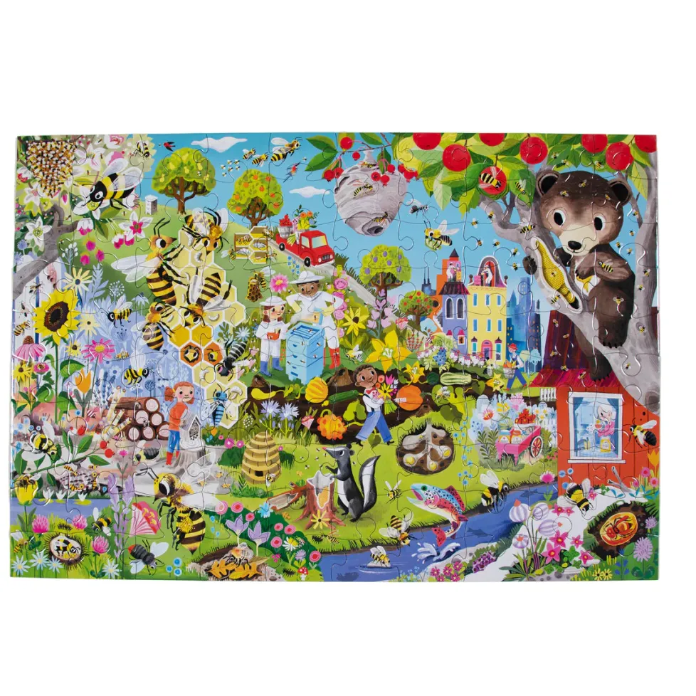 eeBoo 100 Piece Puzzle Love of Bees