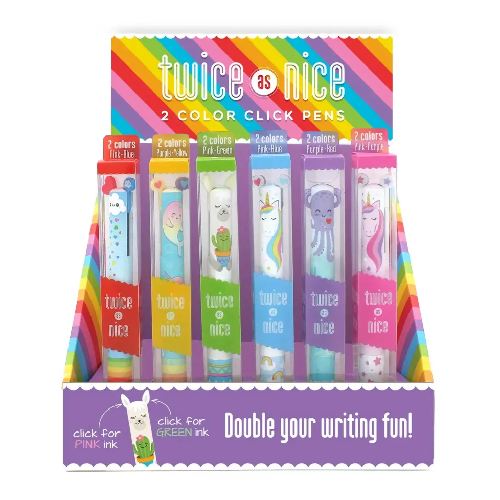 Snifty Pen Twice as Nice Magical 2 Color Click Pen Assortment