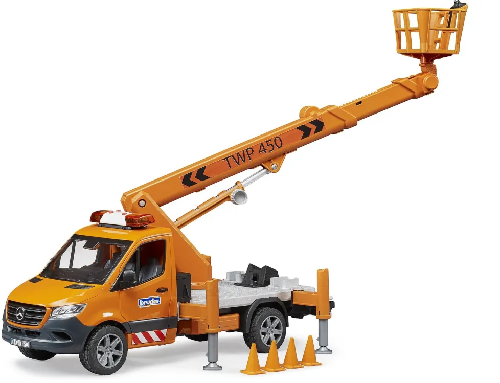 Bruder® MB Sprinter with Work Platform & Light + Sound Module