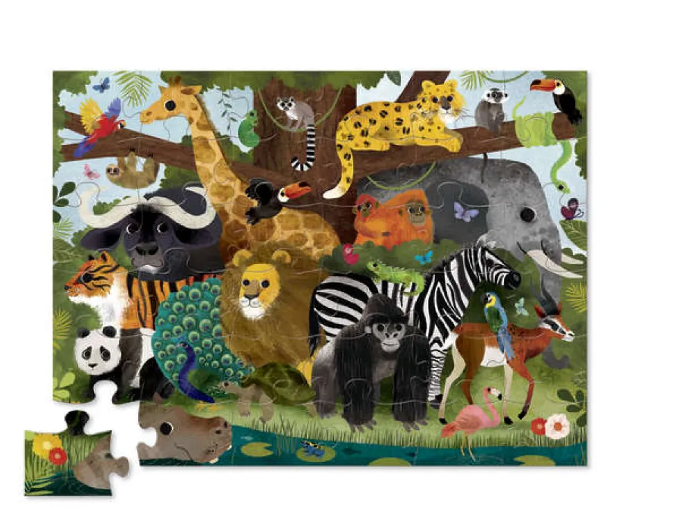 Crocodile Creek 36 Piece Floor Puzzle Jungle Friends