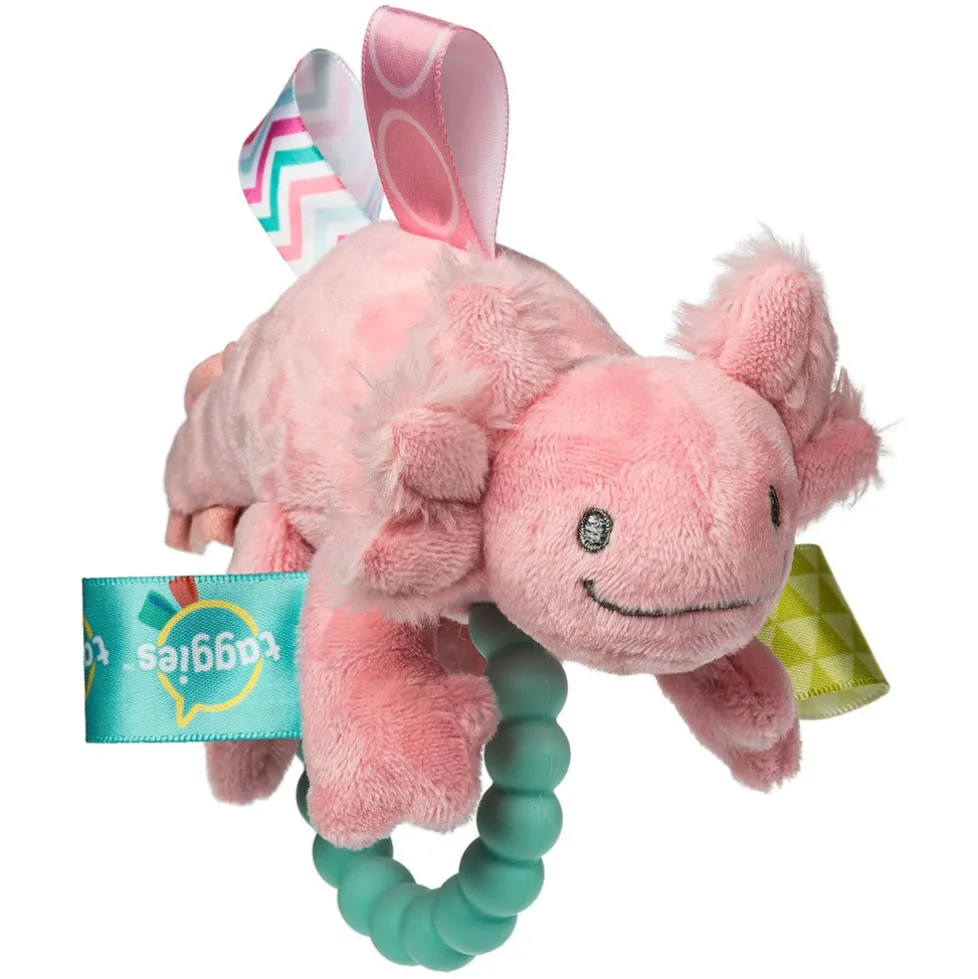 Mary Meyer Taggies® Teether Rattle: Lizzy Axolotl