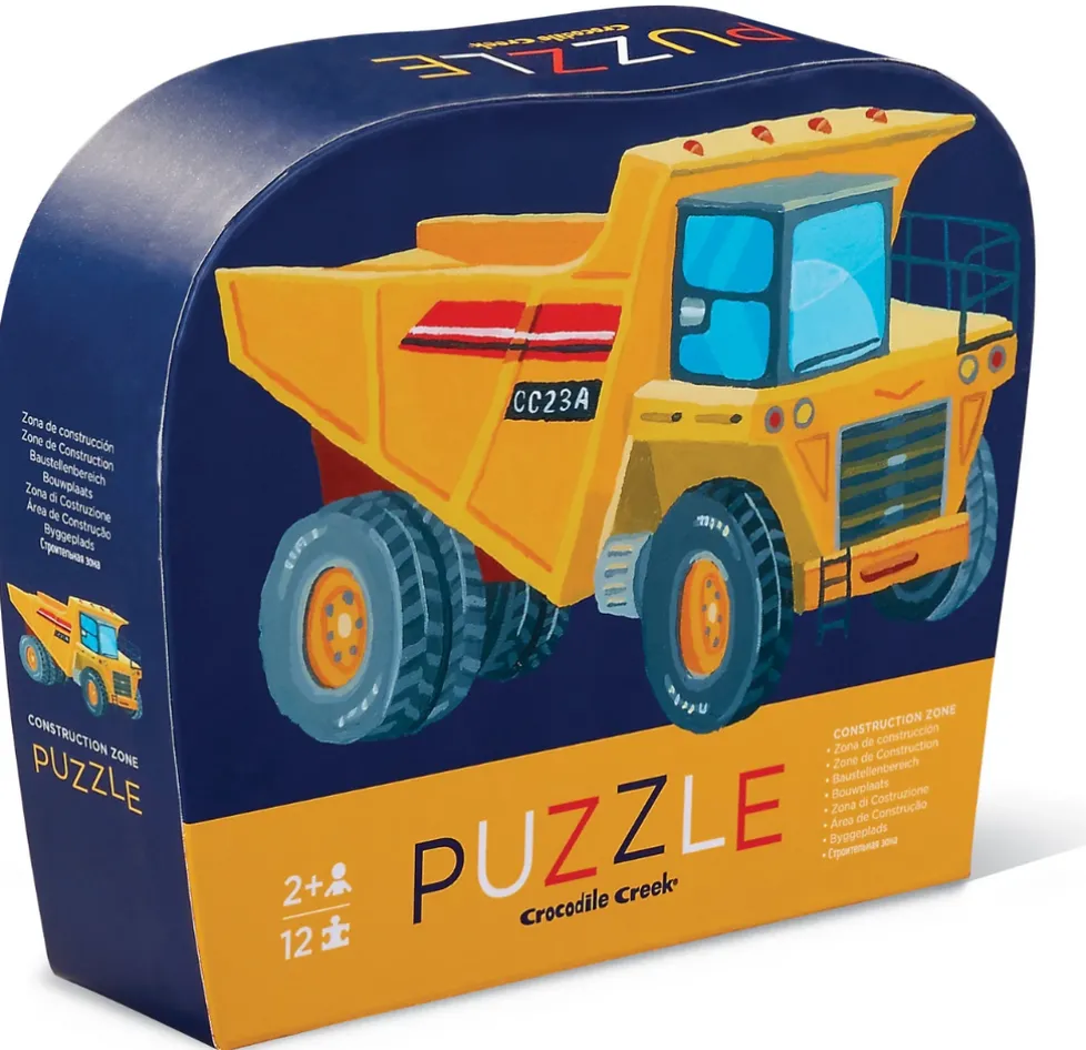 Crocodile Creek 12 Piece Mini Puzzle Construction Zone