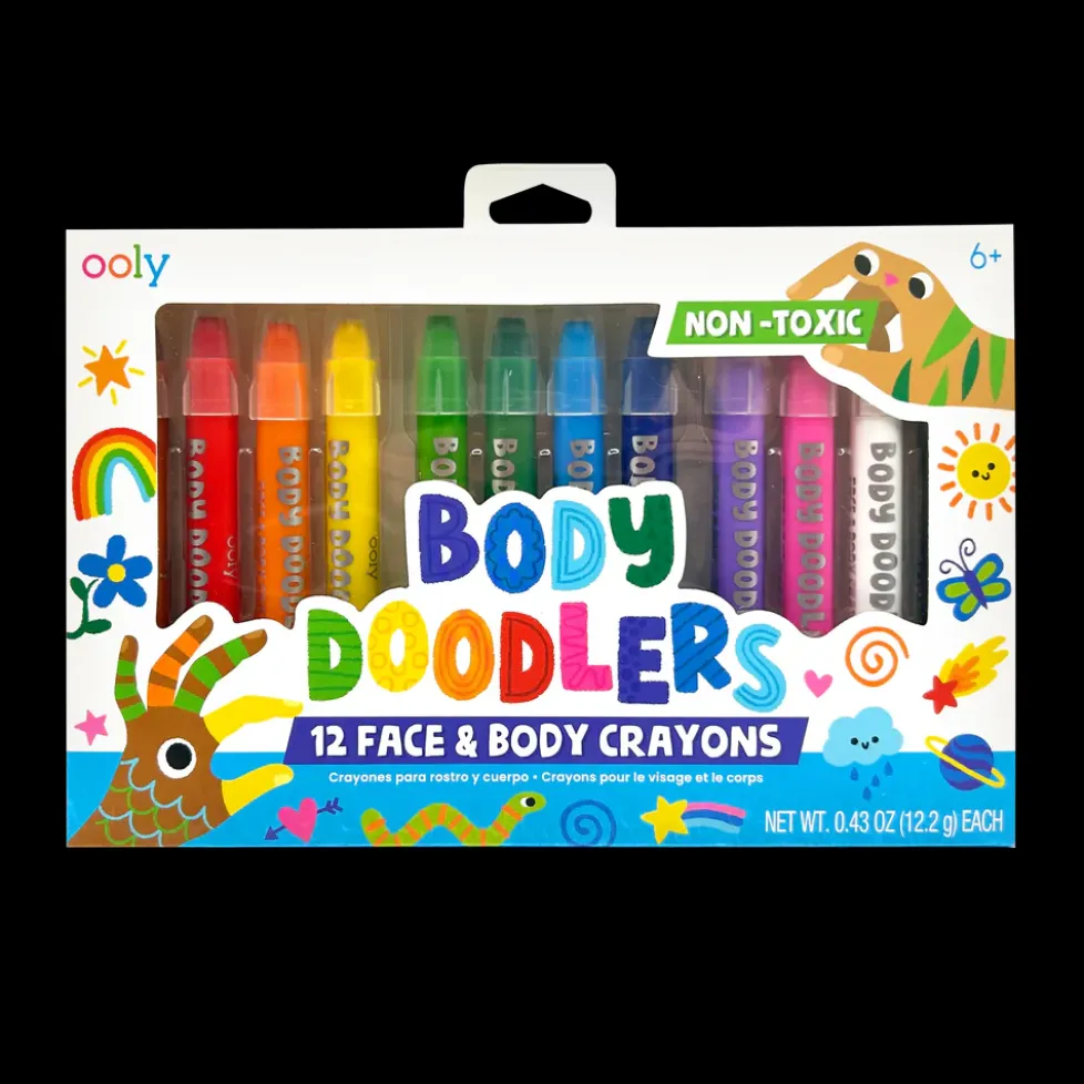 Ooly Body Doodlers Face & Body Crayons - Set of 12