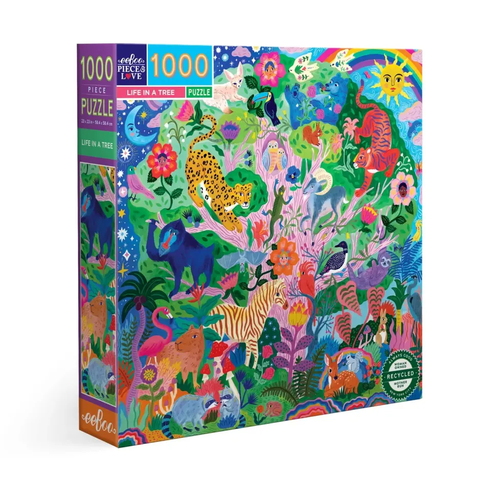 eeBoo 1000 Piece Puzzle Life in a Tree