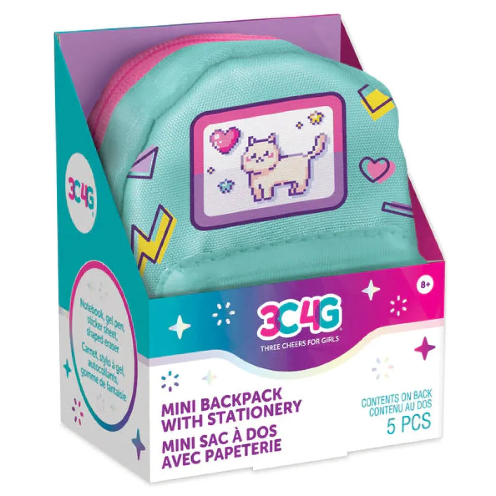 Make it Real: Retro Gamer Mini Backpack with Stationary Assorted