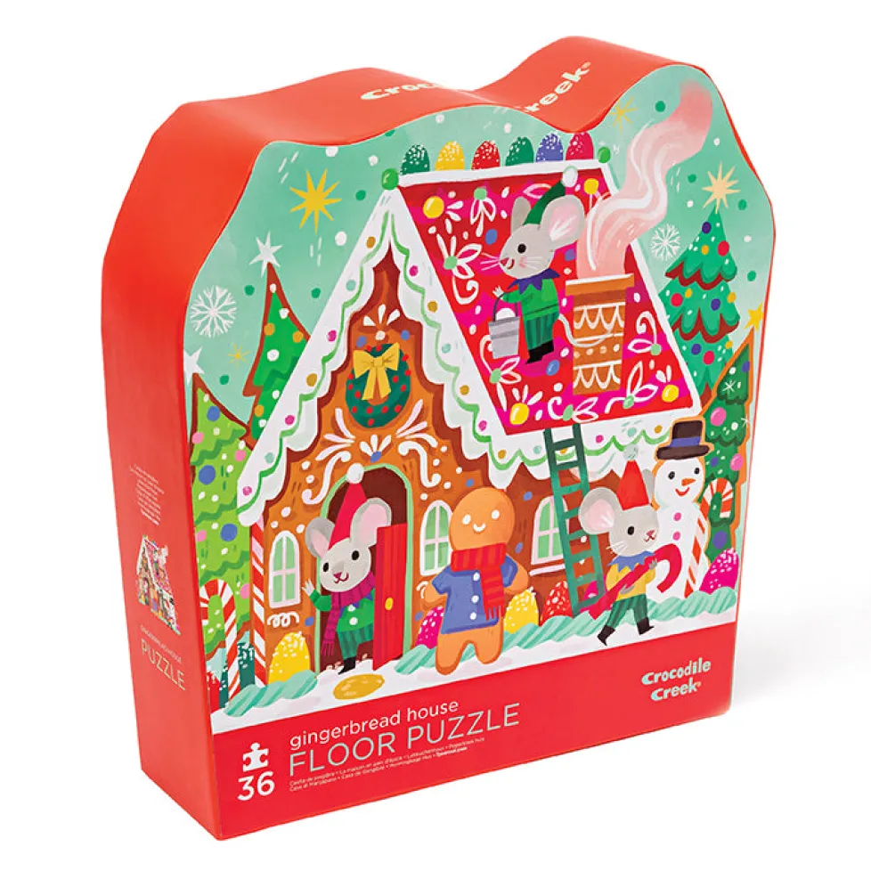 Crocodile Creek 36 Piece Floor Puzzle Gingerbread House
