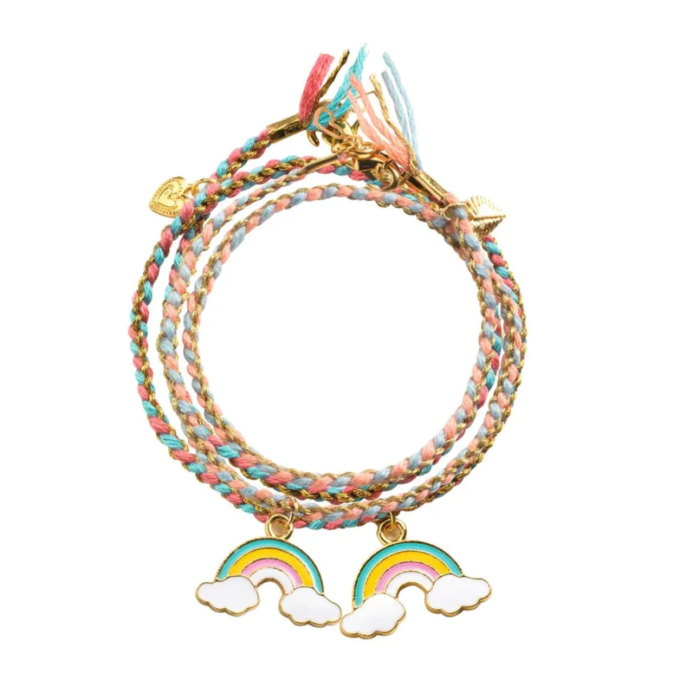 Djeco You & Me Jewelry Kit: Rainbow Kumihimo Beads & Jewelry