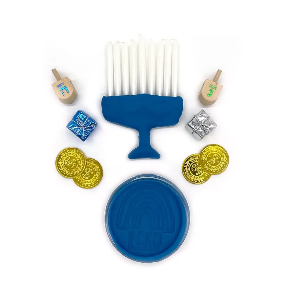 Earth Grown KidDough: Bagged Sensory Kit Hanukkah