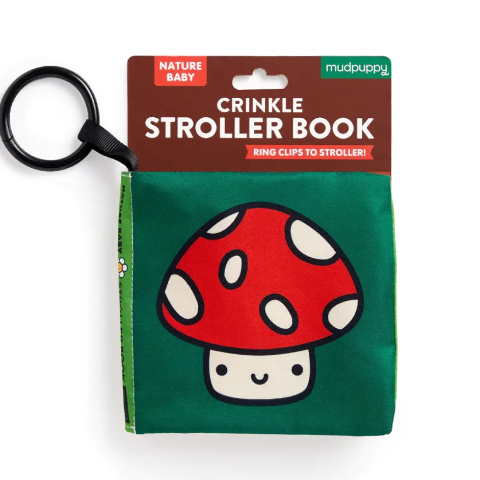 Mudpuppy Crinkle Fabric Stroller Book: Nature Baby