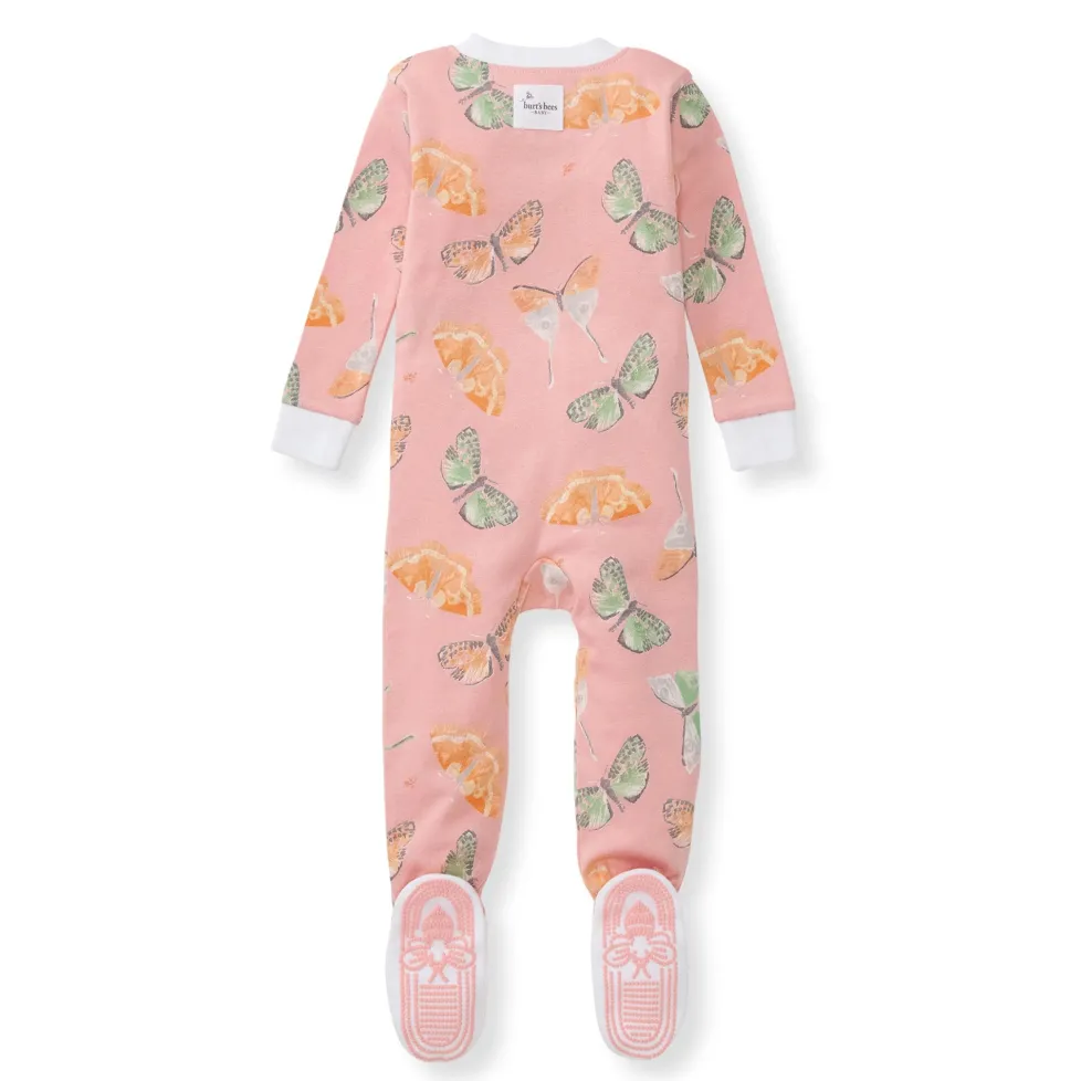 Burt's Bees Organic Baby One-Piece Sleeper Desert Moths