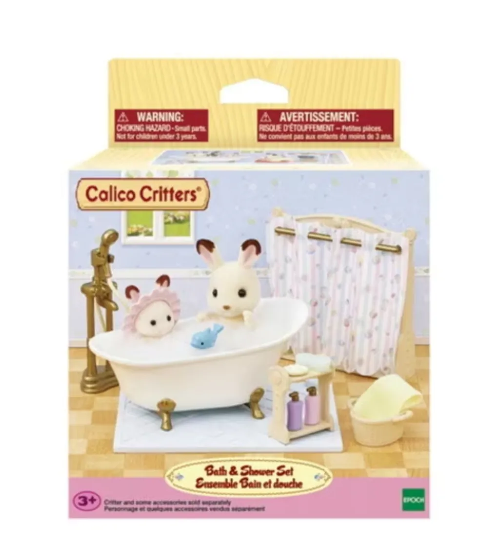 Calico Critters Bath & Shower Set