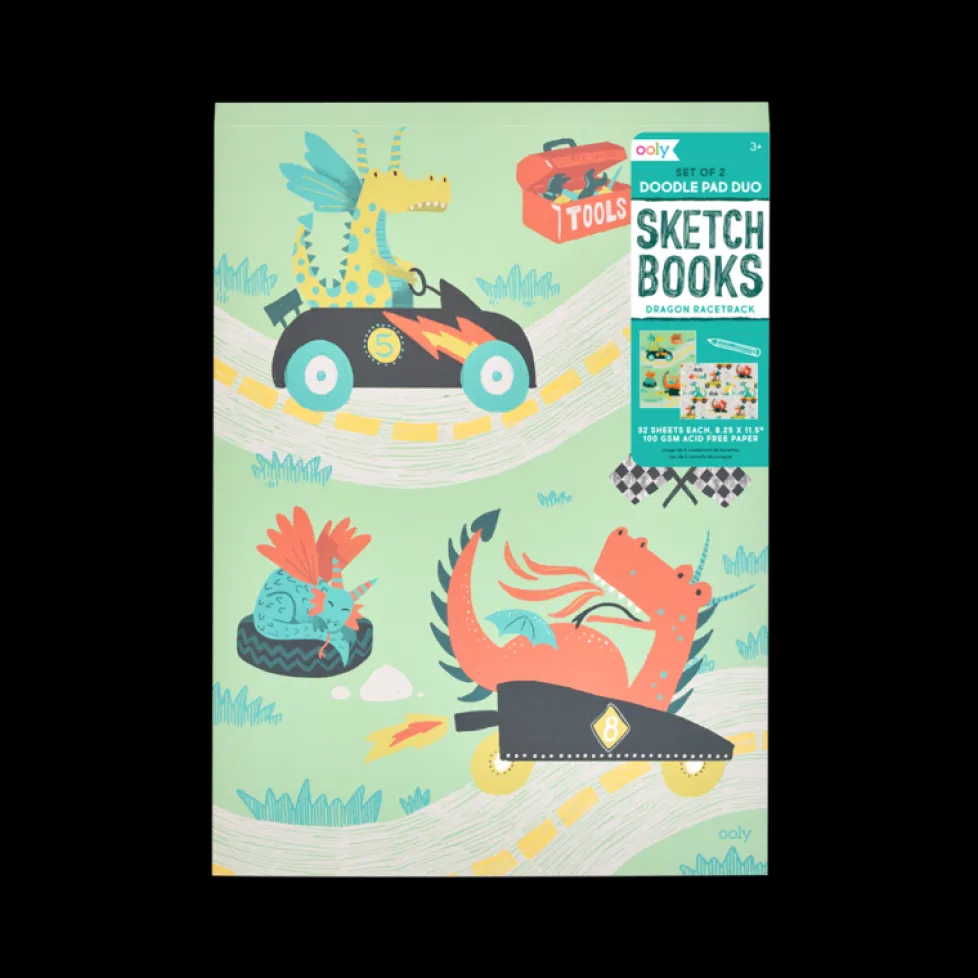 Ooly Doodle Pad Duo Dragon Racetrack (set of 2)