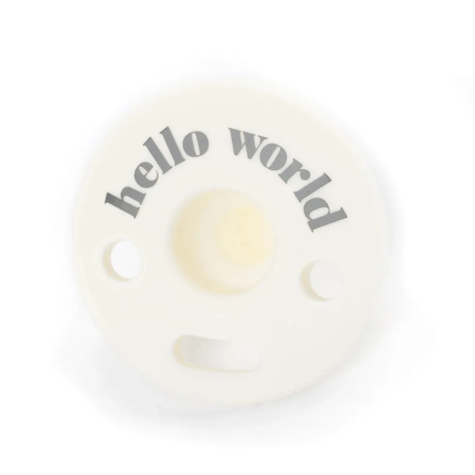 Bella Tunno Bubbi Pacifier: Hello World