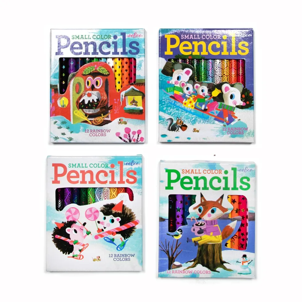 eeBoo Small Color Pencil Assortment: Winter