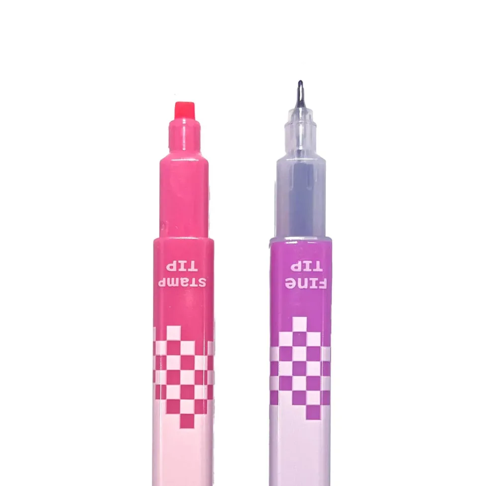 Ooly Stamp-A-Square Double Ended Markers - Set of 12