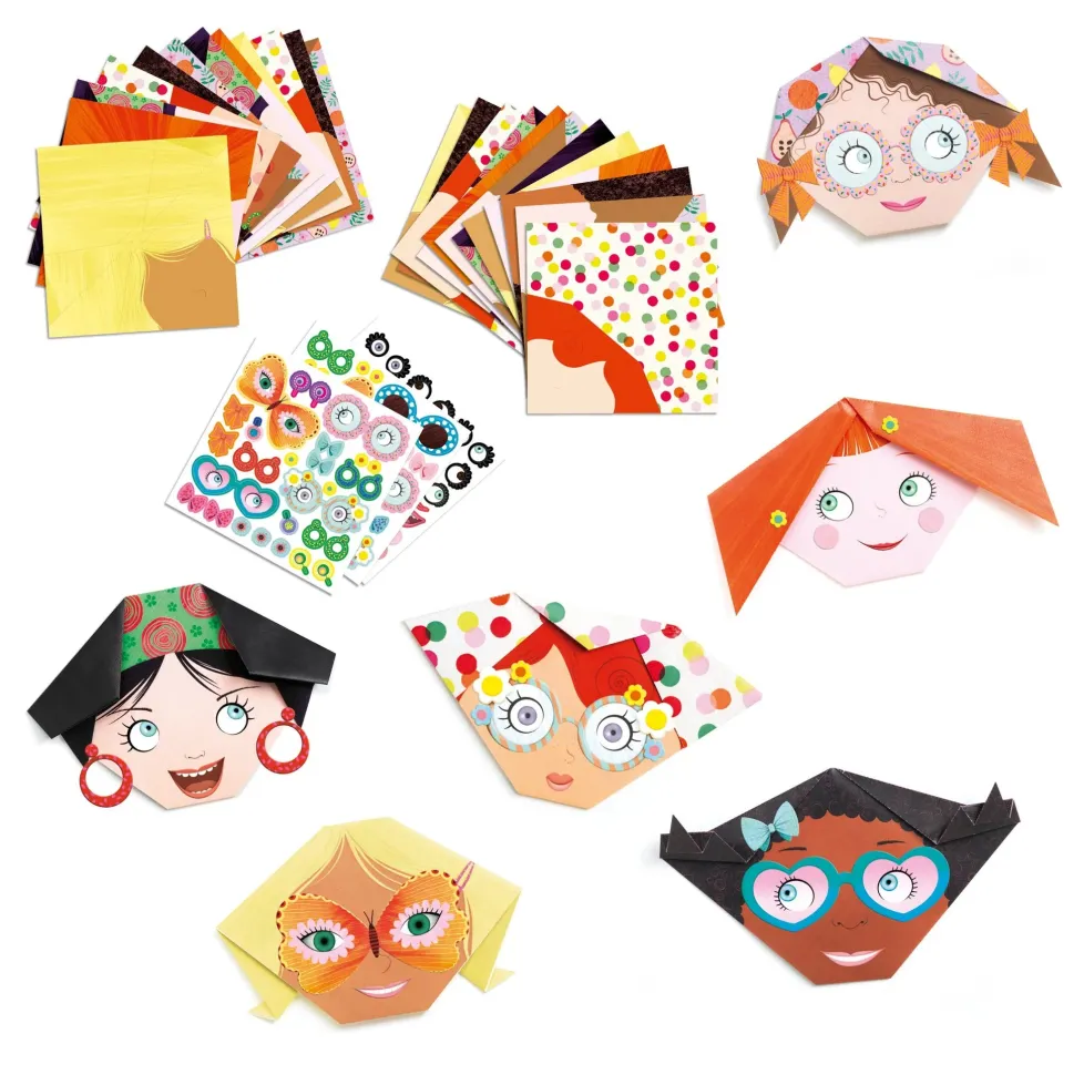 Djeco Origami Pretty Faces