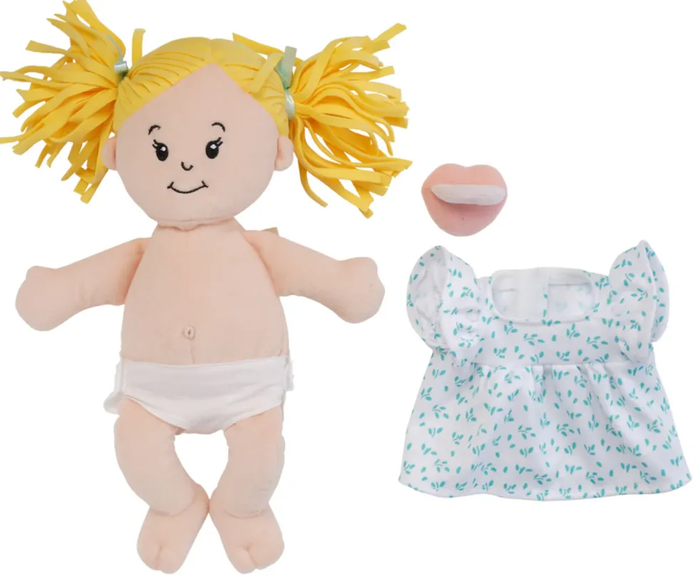 Manhattan Toy® Love, Stella Peach Doll with Blonde Pigtails