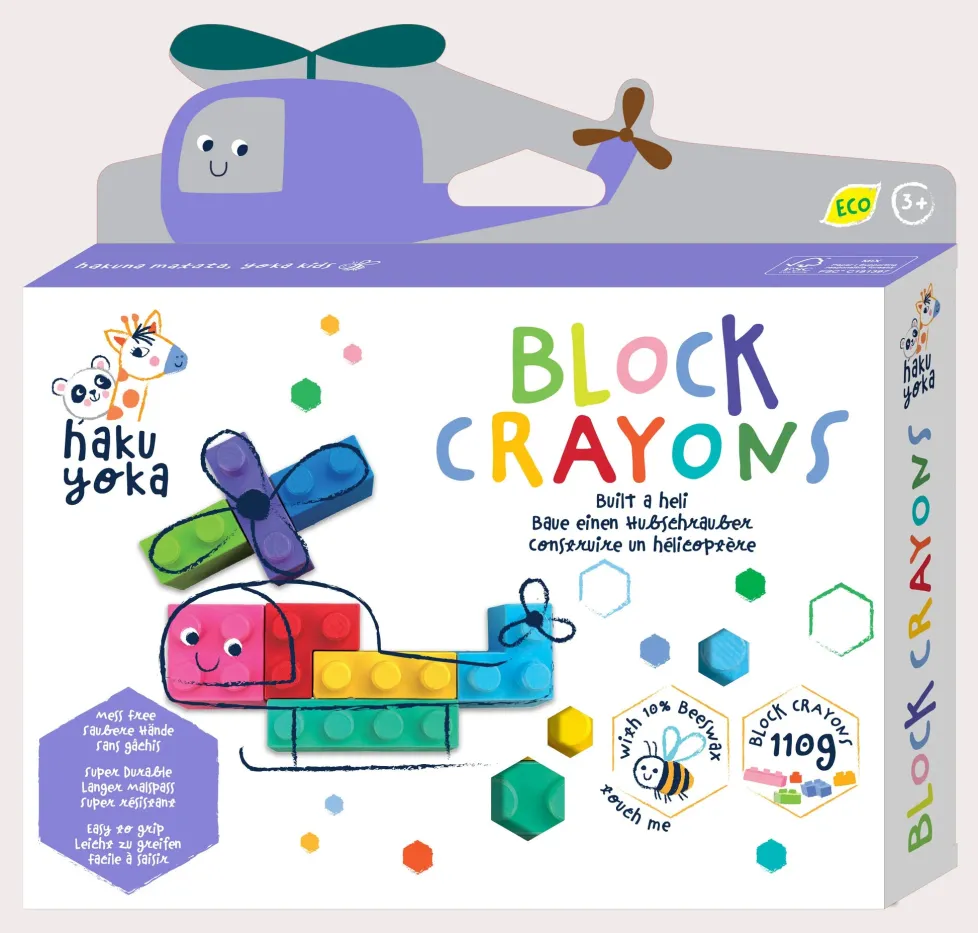 Haku Yoka Block Crayons Assorted