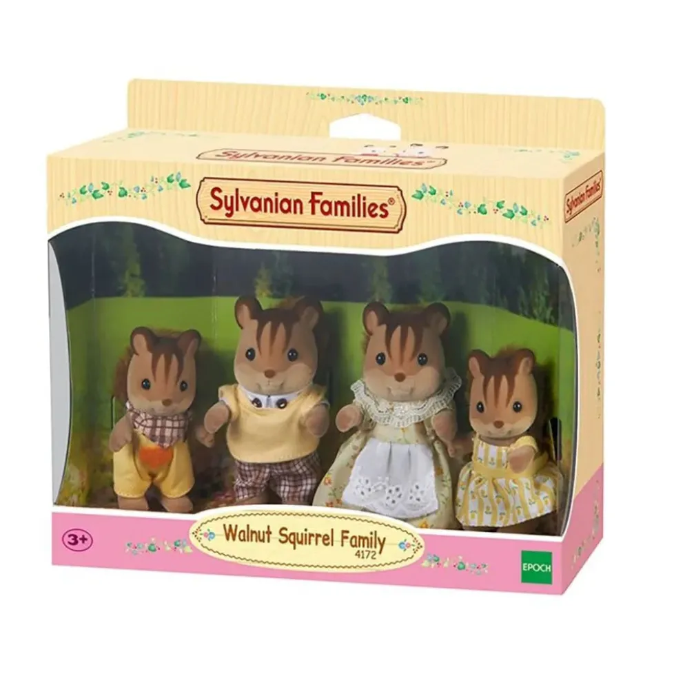 Calico Critters Walnut Squirrel Family