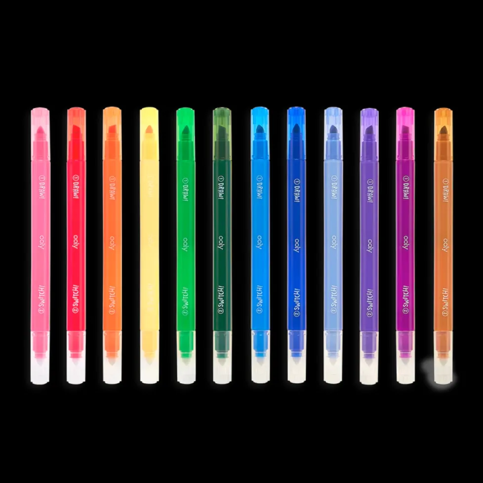 Ooly Switch-Eroo Color Changing Markers (set of 12)