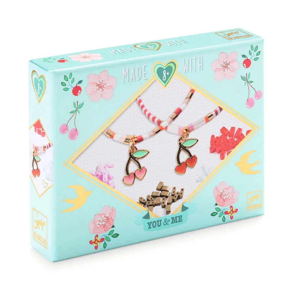 Djeco You & Me Jewelry Kit: Tila and Cherries Beads & Jewelry