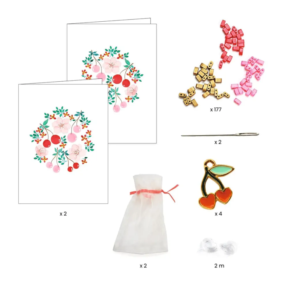Djeco You & Me Jewelry Kit: Tila and Cherries Beads & Jewelry