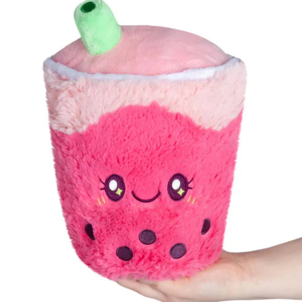 Squishable® Comfort Food® Mini Strawberry Bubble Tea 7"