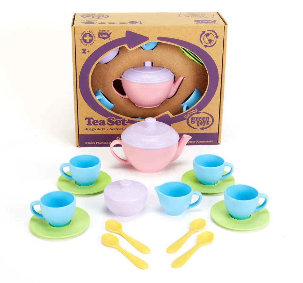 Green Toys Tea Set Pink