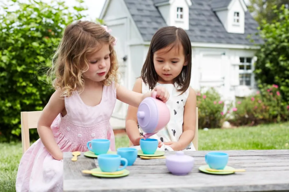 Green Toys Tea Set Pink