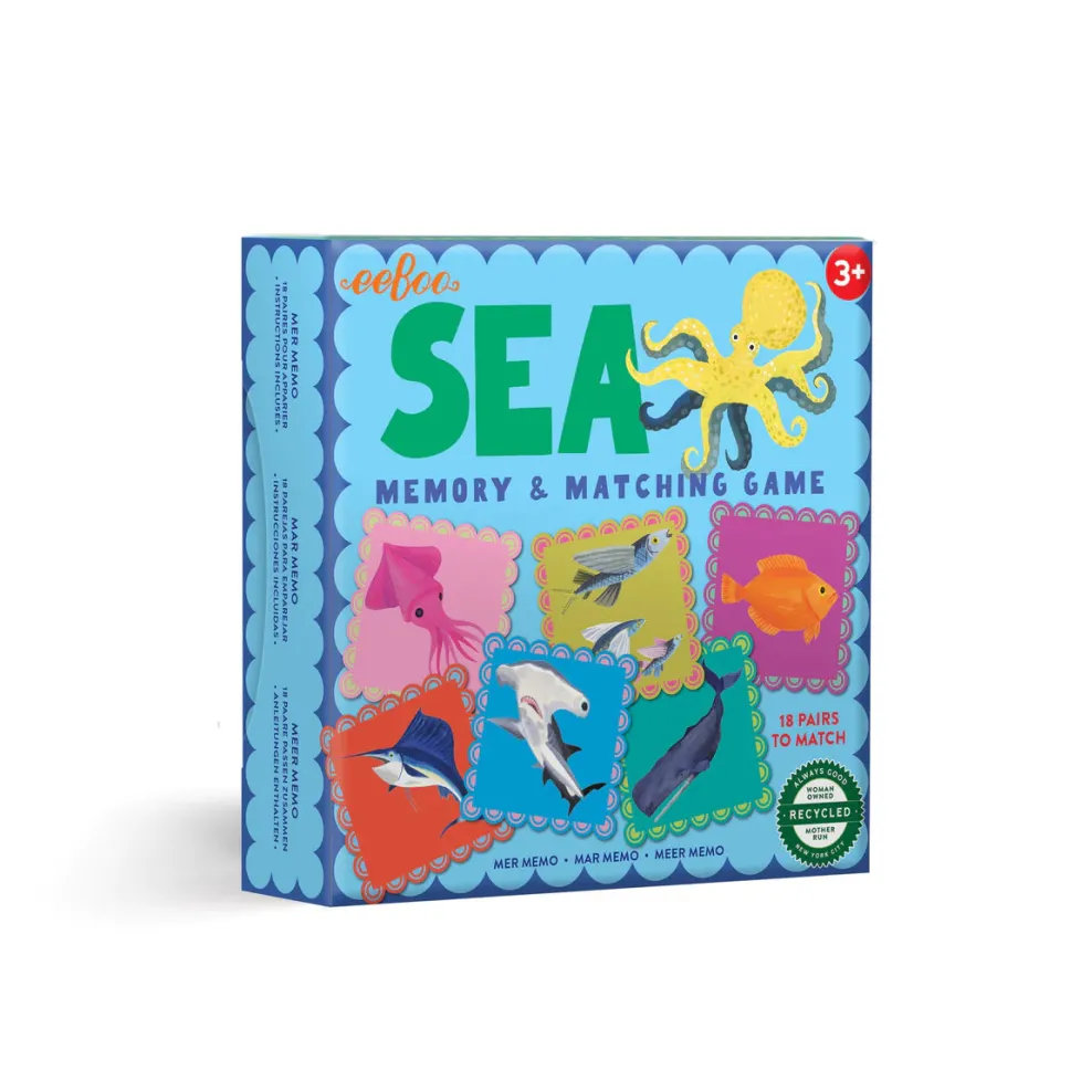 eeBoo Sea Little Square Memory Game