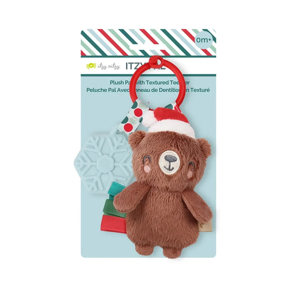 Itzy Ritzy Holiday Bear Itzy Pal™ Plush + Teether