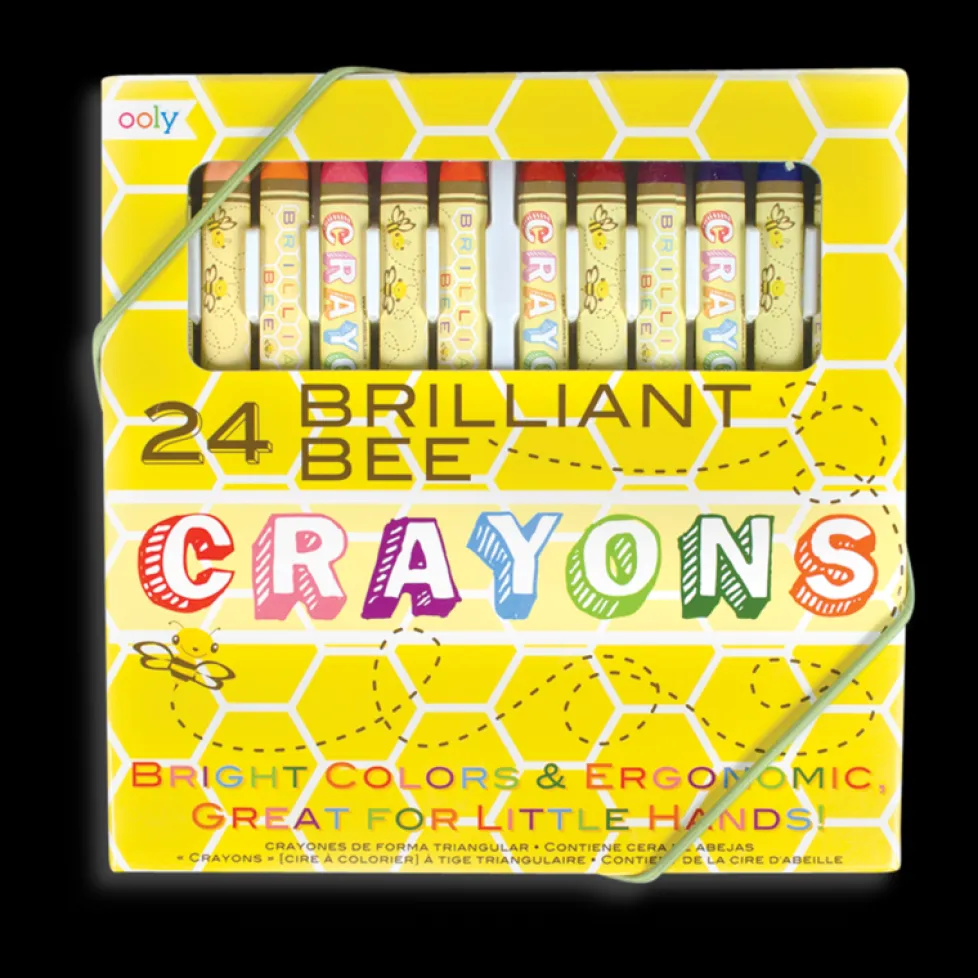 Ooly Brilliant Bee Crayons - Set of 24