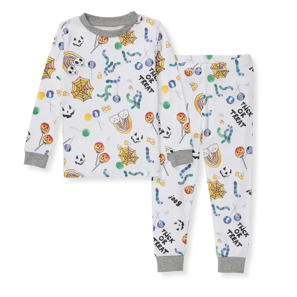 Burt's Bees Organic Snug Fit Two-Piece Pajamas Halloween Treats