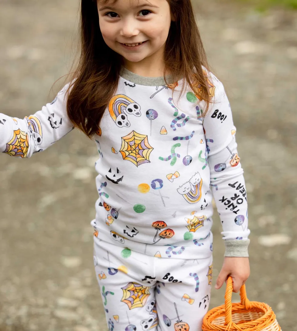 Burt's Bees Organic Snug Fit Two-Piece Pajamas Halloween Treats
