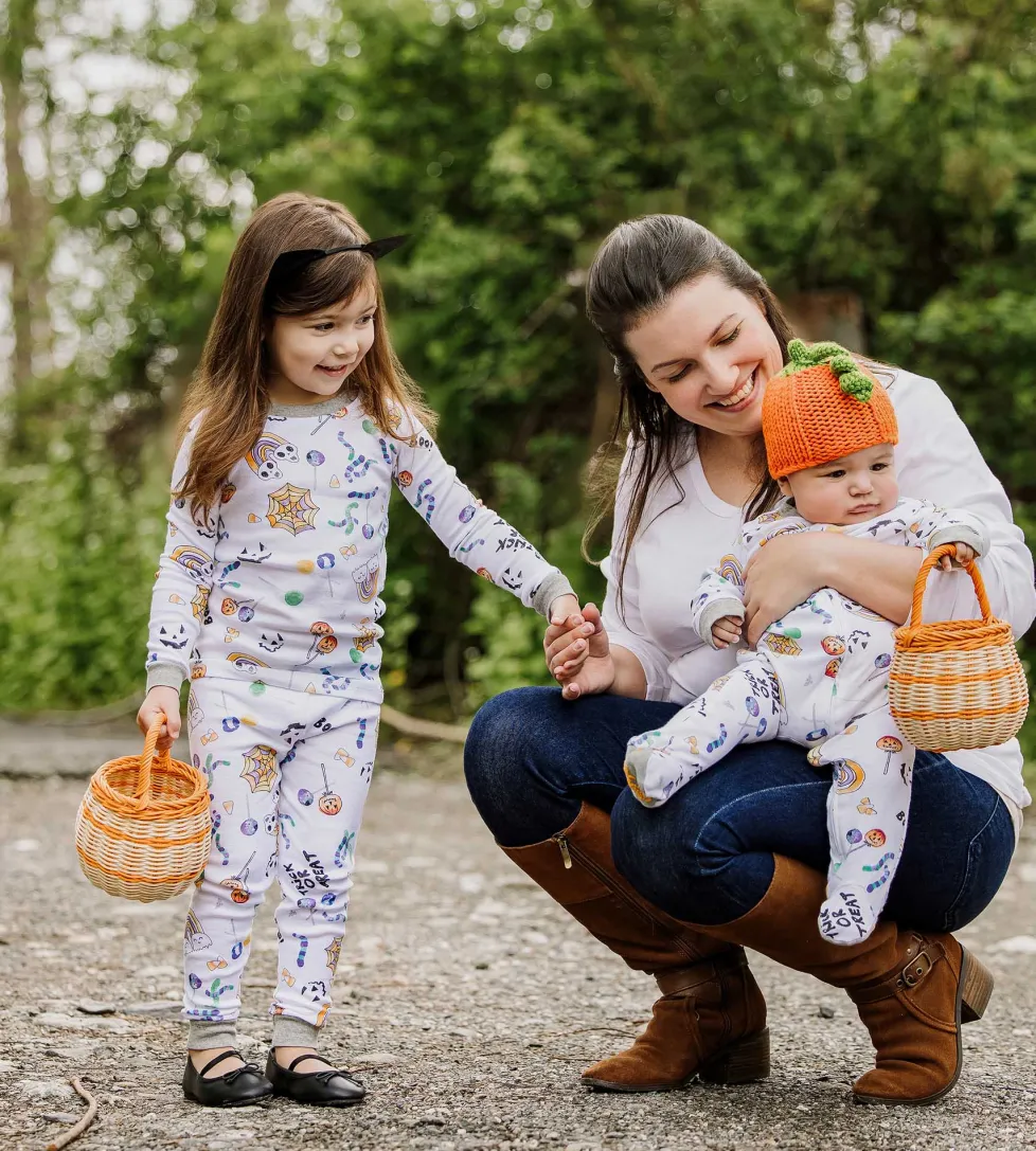 Burt's Bees Organic Snug Fit Two-Piece Pajamas Halloween Treats