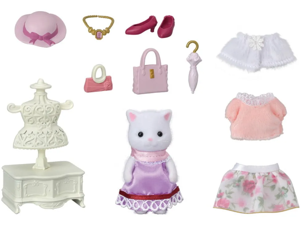 Calico Critters Fashion Play Set - Sugar Sweet Collection Persian Cat