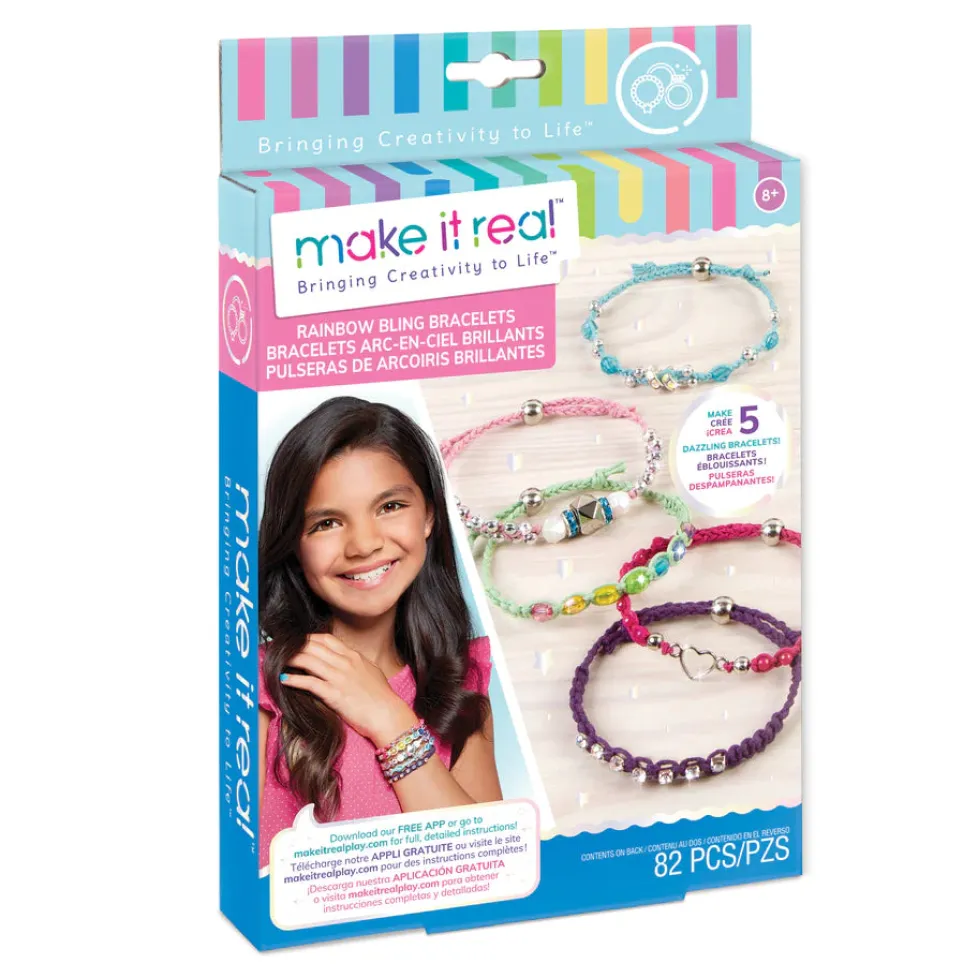Make it Real: Rainbow Bling Bracelets