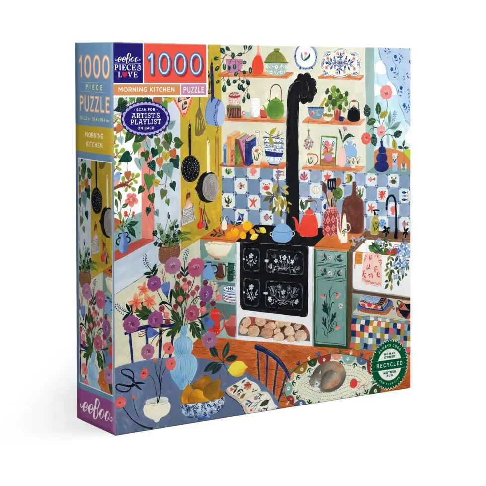 eeBoo 1000 Piece Puzzle Morning Kitchen