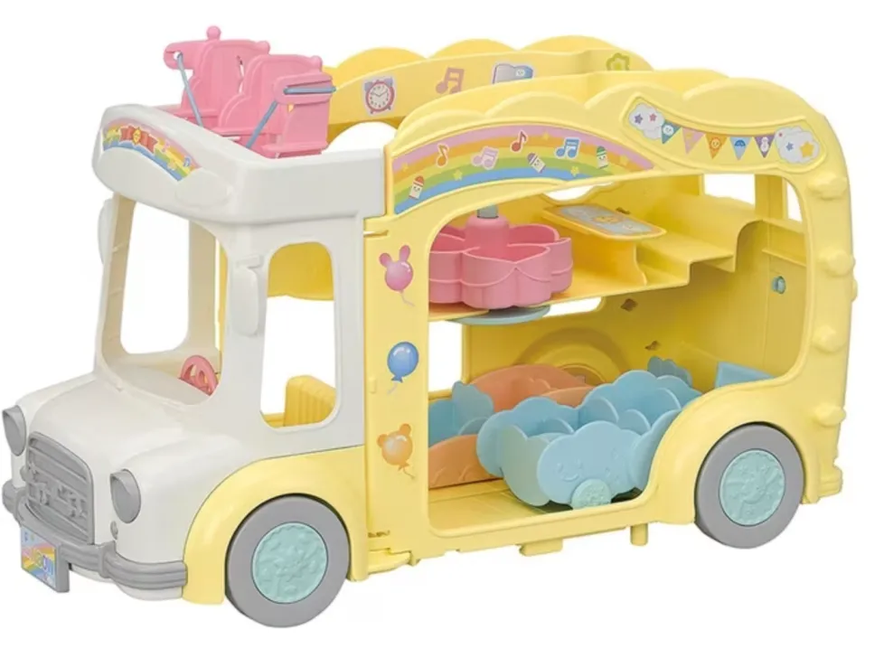 Calico Critters Rainbow Fun Nursery Bus