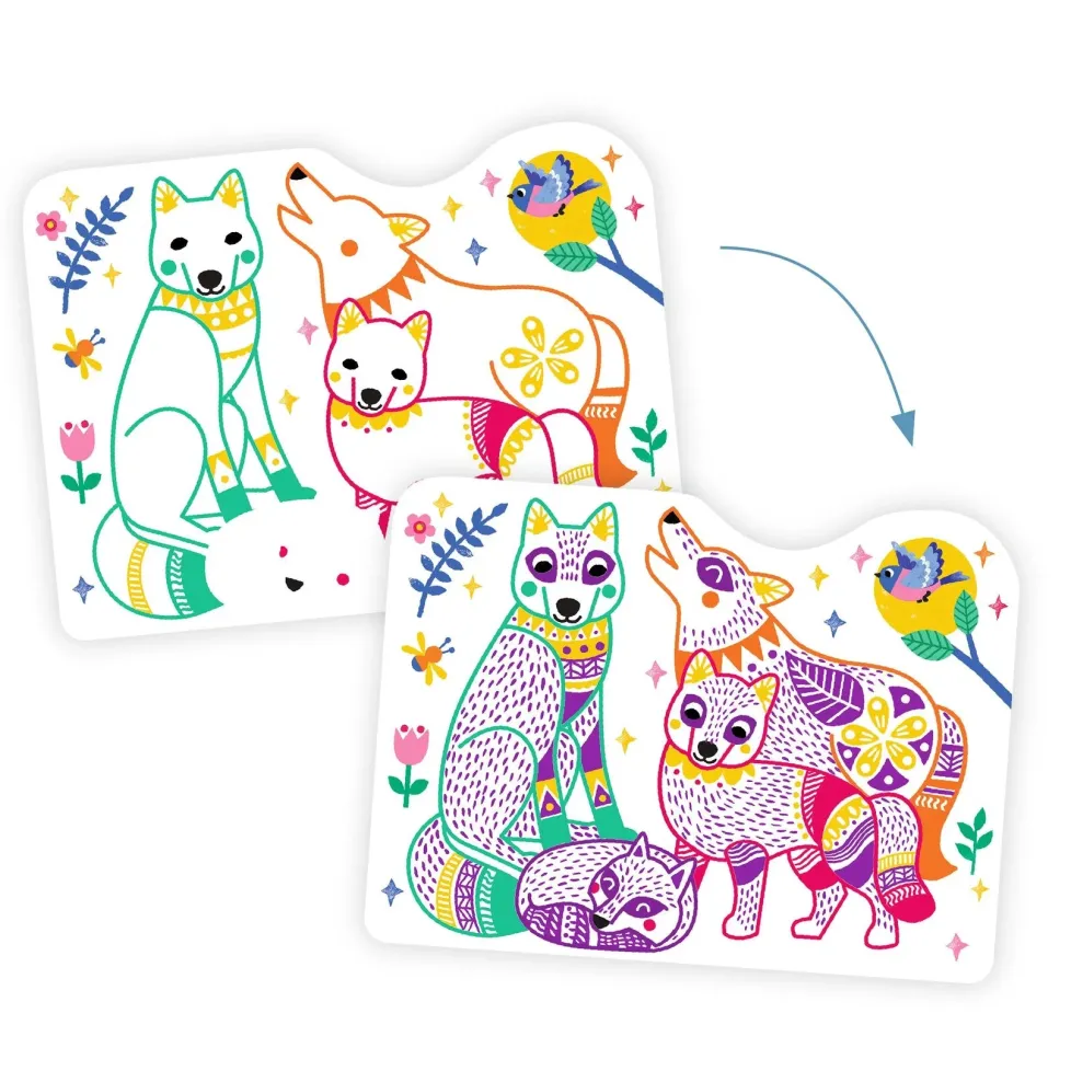 Djeco Coloring: Forest Families