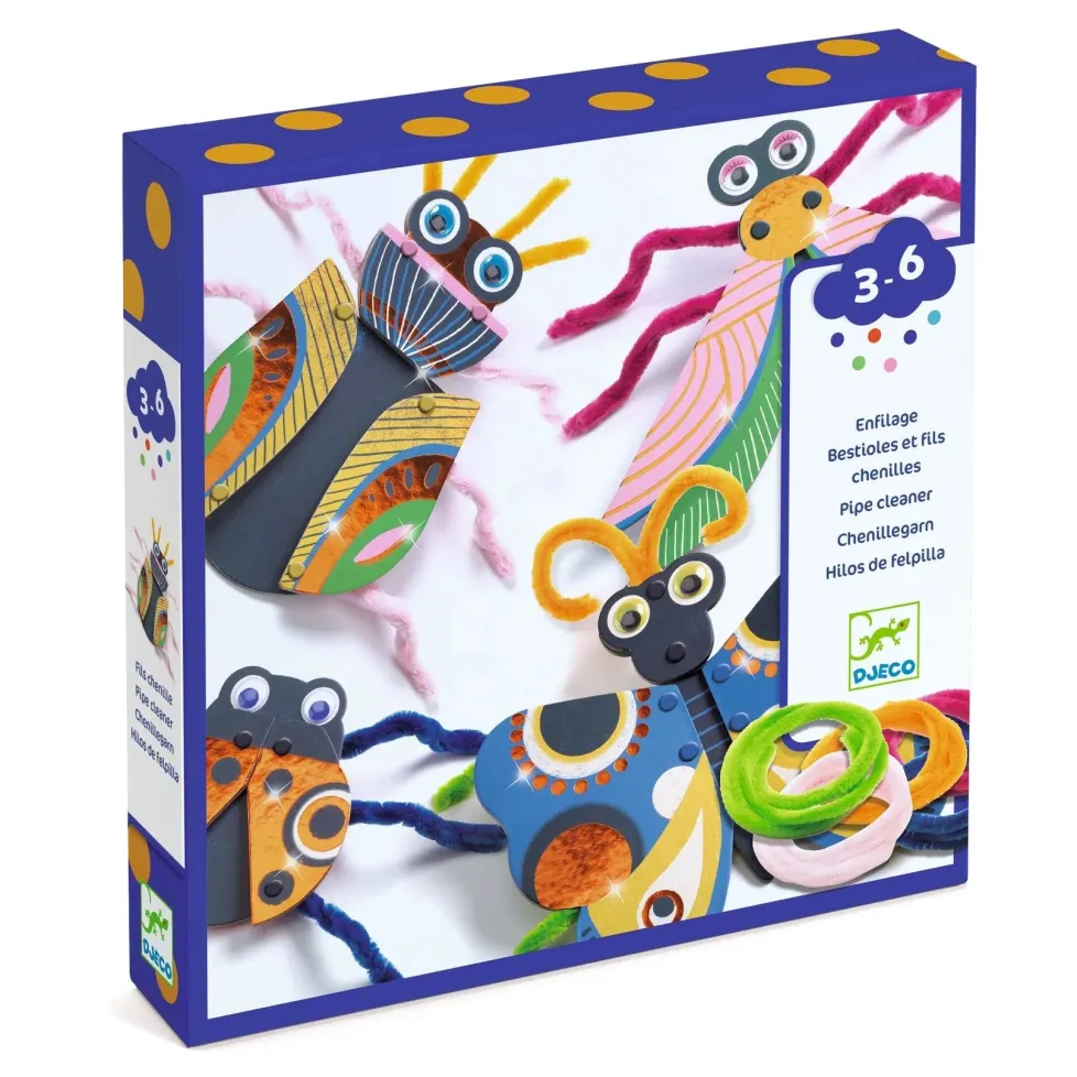 Djeco Fuzzy Bugs 3D Collage