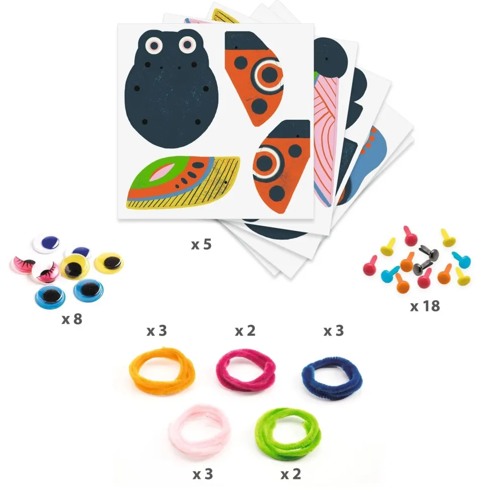 Djeco Fuzzy Bugs 3D Collage